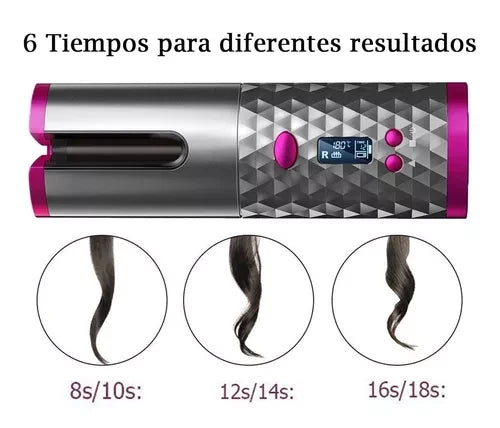 RIZADORA AUTOMATICA RECARGABLE Y PORTATIL