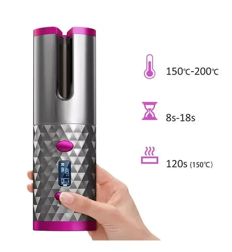 RIZADORA AUTOMATICA RECARGABLE Y PORTATIL