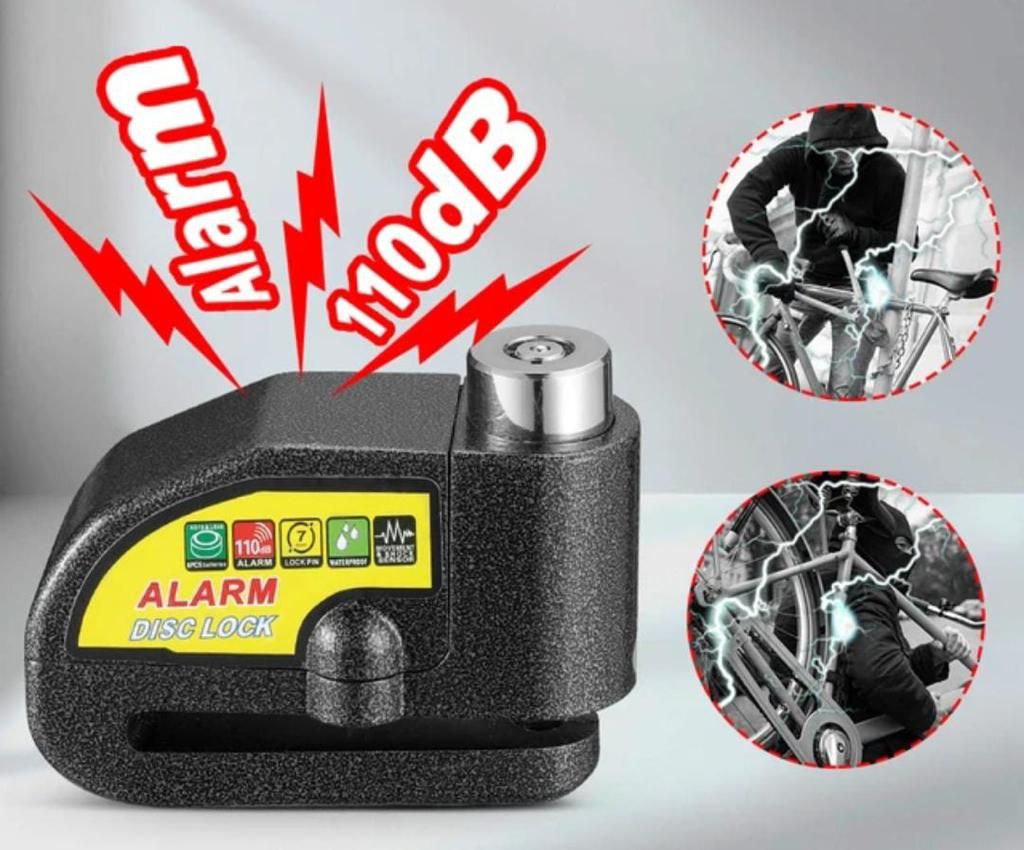 CANDADO PARA MOTO CON ALARMA