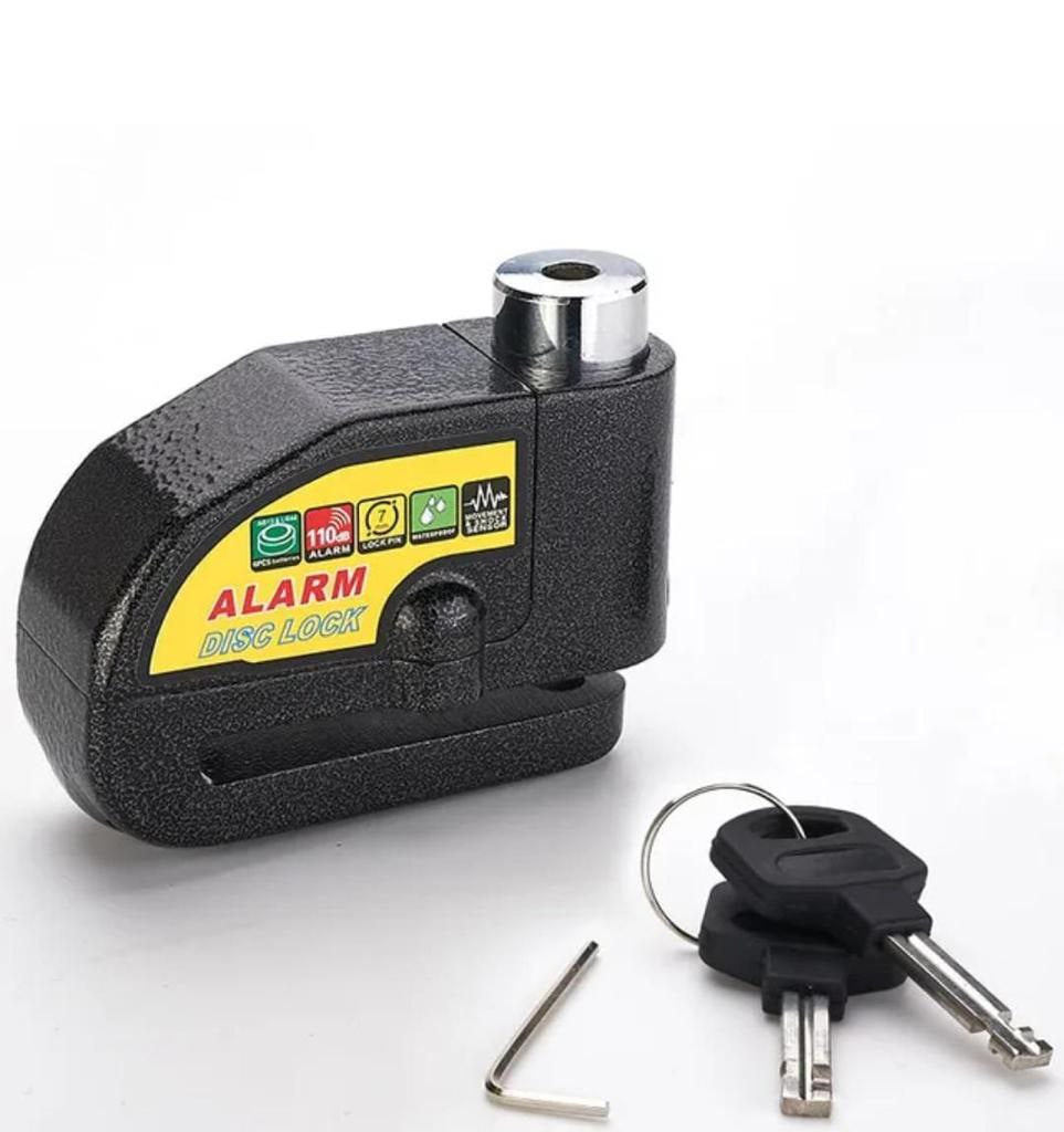 CANDADO PARA MOTO CON ALARMA