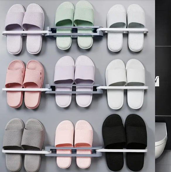 Estante de Zapatillas Autoadhesivo para Baño