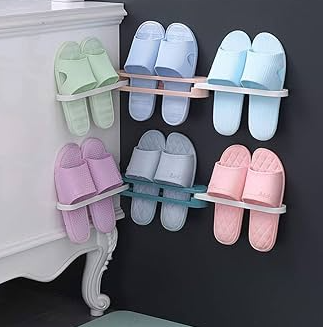 Estante de Zapatillas Autoadhesivo para Baño