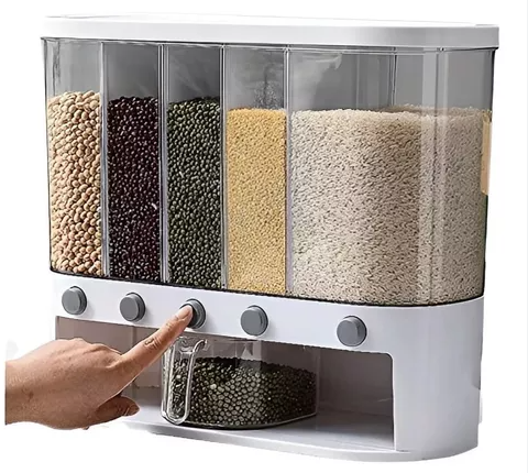 Dispensador Y Organizador De Granos 5 Pc