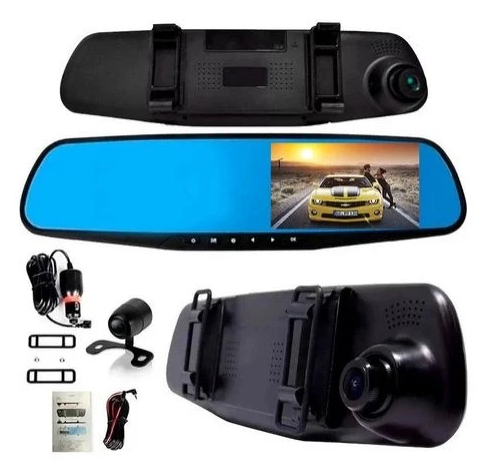 ESPEJO RETROVISOR CON CÁMARA FULL HD DELANTERA Y TRASERA