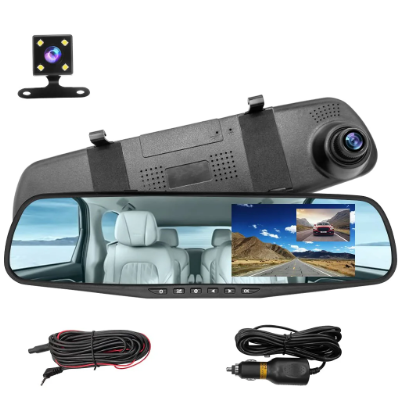 ESPEJO RETROVISOR CON CÁMARA FULL HD DELANTERA Y TRASERA