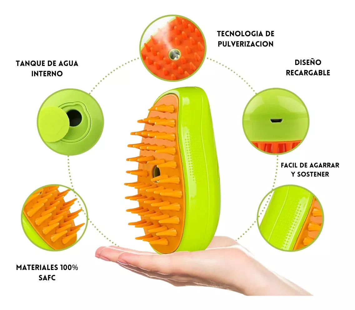 Cepillo A Vapor Para Mascotas